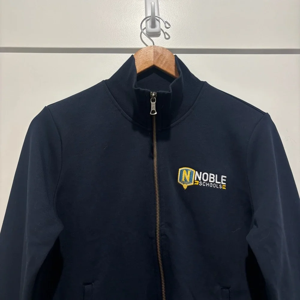 Brooks‎ Brothers Women's Noble Schools Navy Blue Full Zip Track Jacket Small